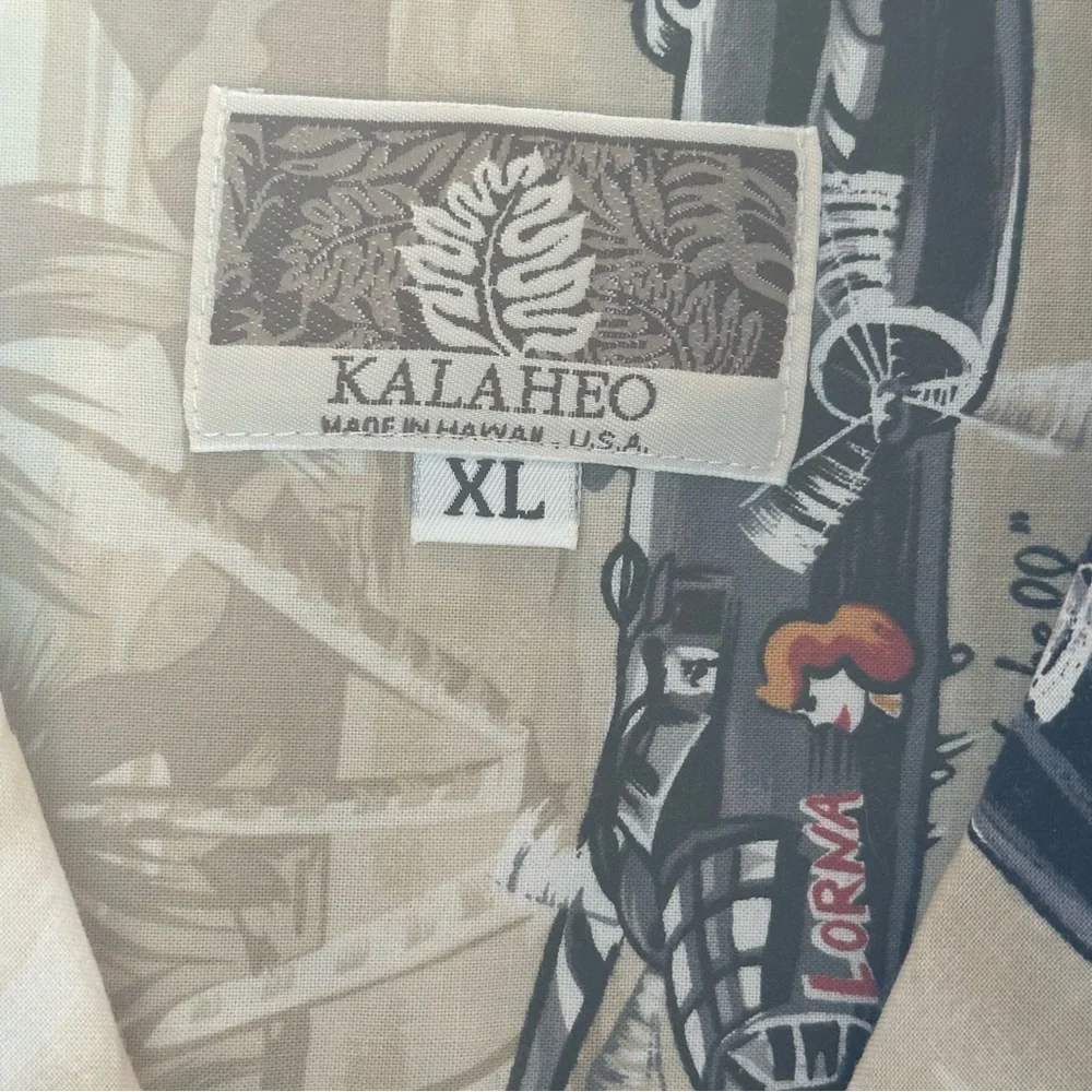 Kalaheo Men's Hawaiian Style WW2 American Bombers Planes Shirt XL Hawaii